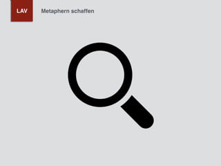 LAV Metaphern schaffen
 