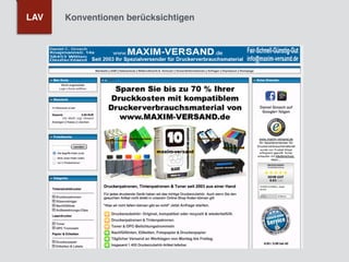 Konventionen berücksichtigenLAV
 