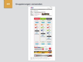 KR Gruppierungen verwenden
 