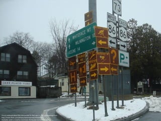 I'm as confused about this intersection as that sign is.... By sweeneytoad from http://www.flickr.com/photos/sweeneytoad/344506101/ Available under a Creative Commons Attribution 2.0 Generic license 