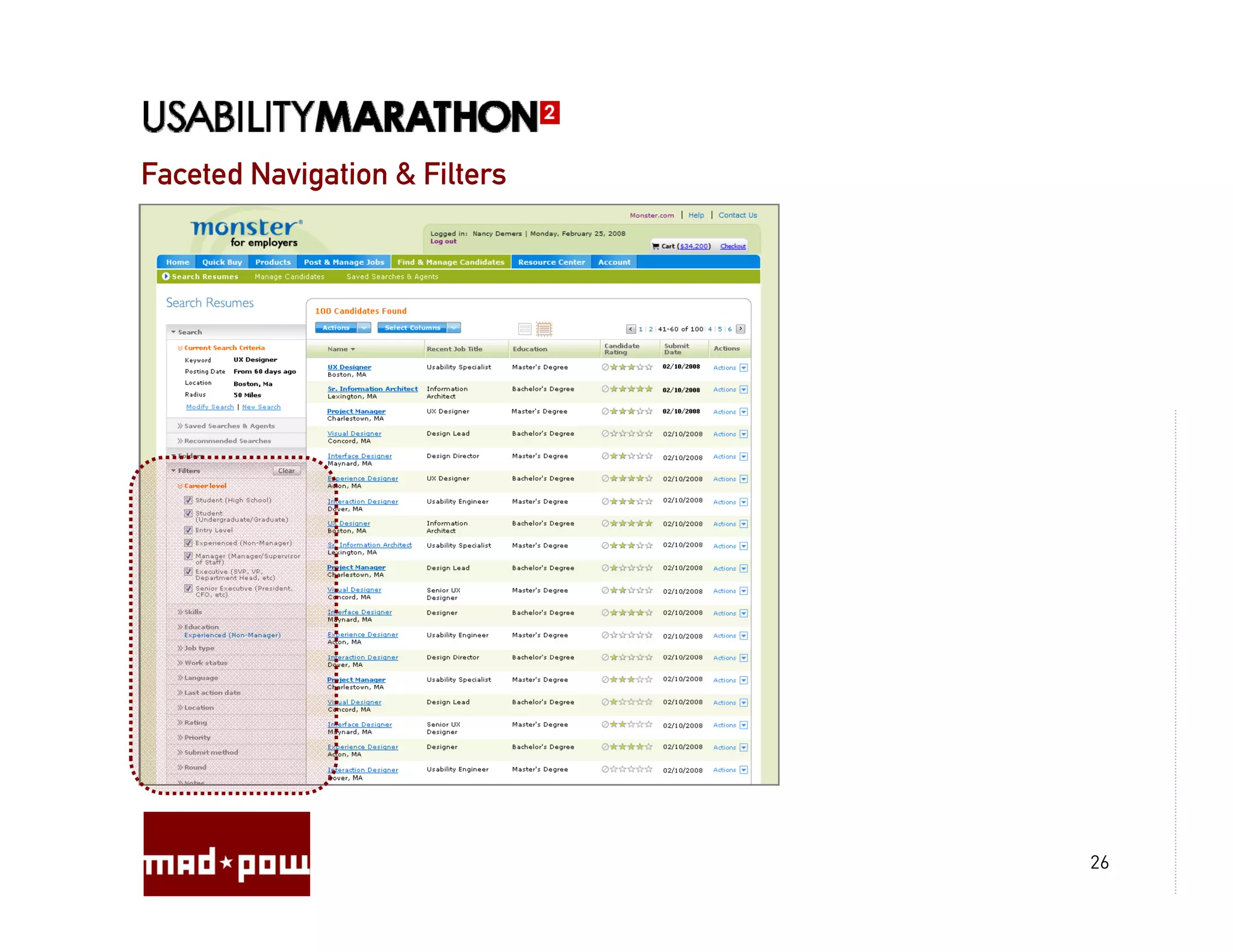 Faceted Navigation & Filters




                               26
 