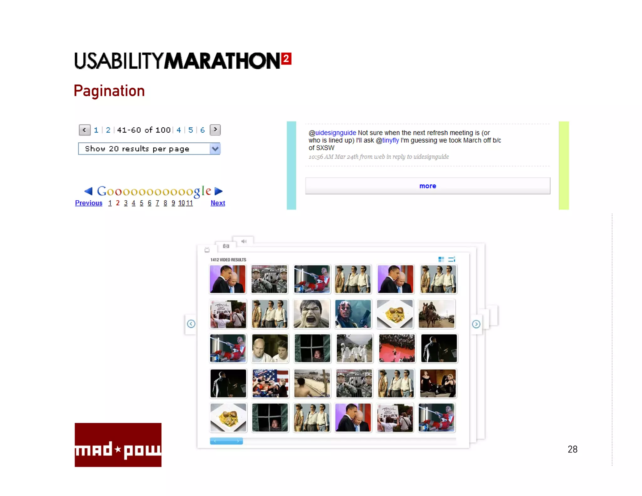 Pagination




             28
 