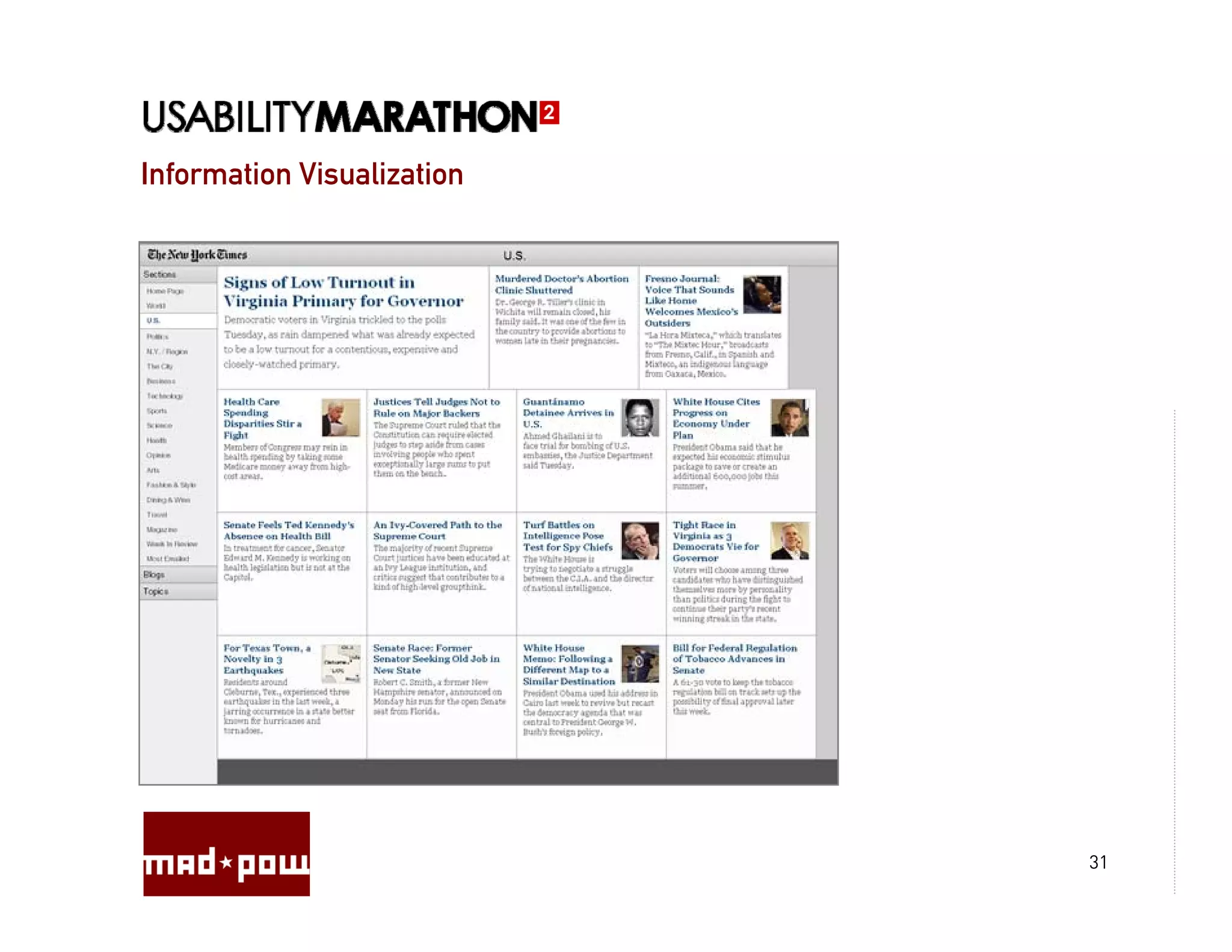 Information Visualization




                            31
 