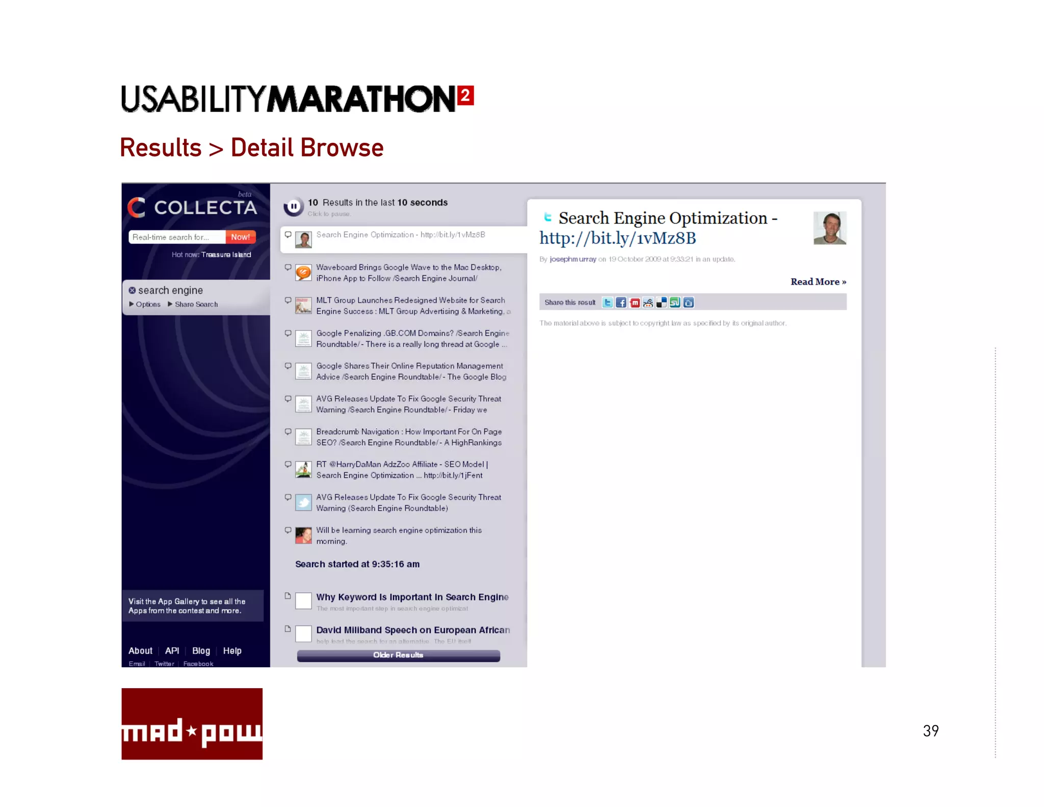 Results > Detail Browse




                          39
 