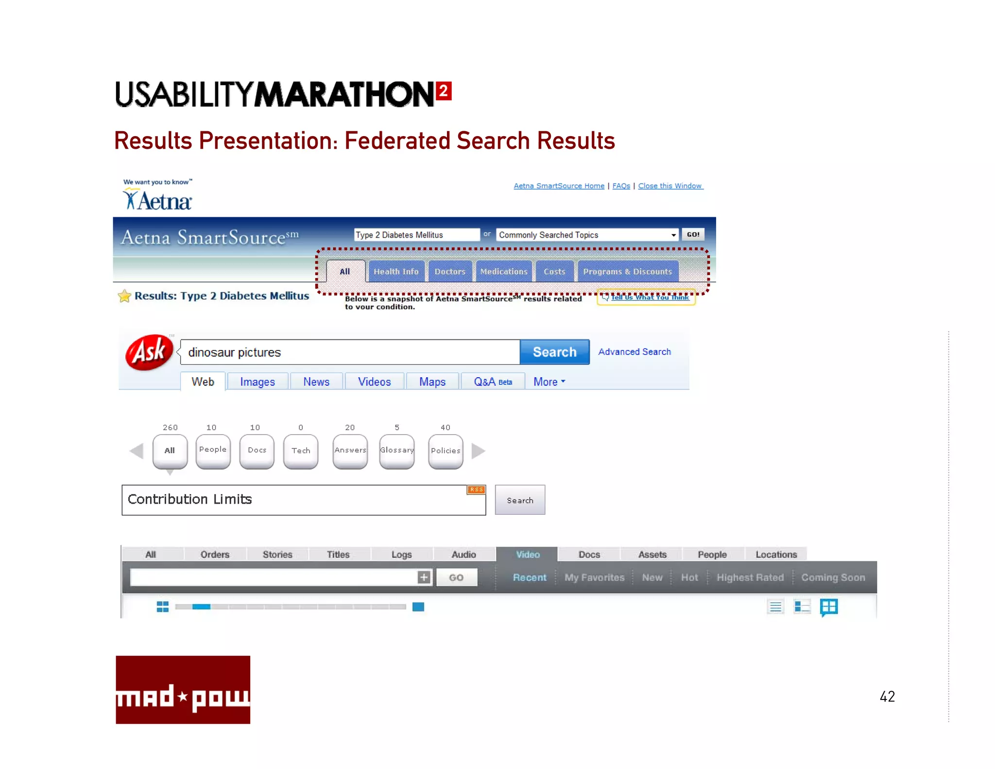 Results Presentation: Federated Search Results




                                                 42
 