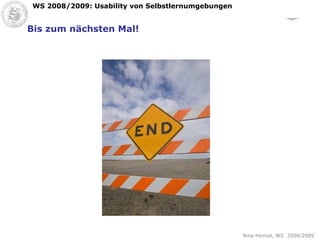 Bis zum nächsten Mal! 