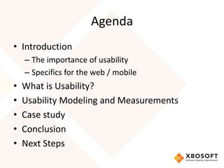 Usability modeling and measurement | PPT