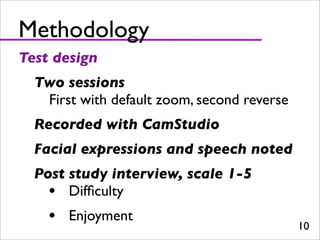 Usability Study Mouse Zoom