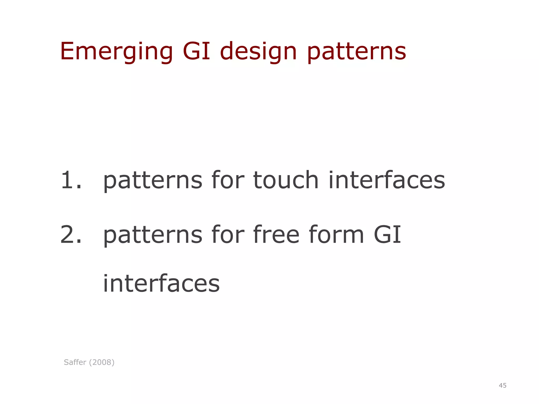 what GIs mean for developers and usability practitioners35