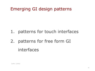 what GIs mean for developers and usability practitioners35