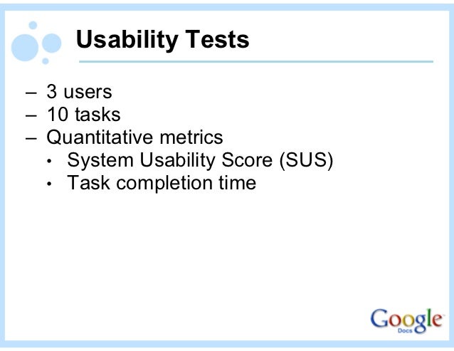 Usability Of Google Docs