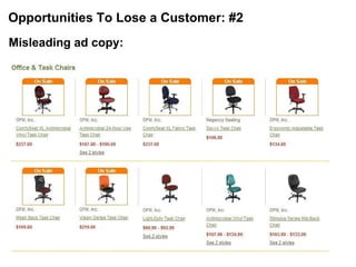 Opportunities To Lose a Customer: #2 Misleading ad copy: 