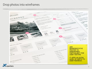 Drop photos into wireframes




                              add
                              representative
           ...