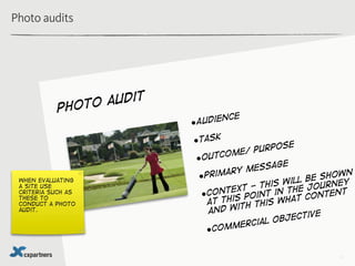 Photo audits




             hoto audit
           P
                                  e
                          •Audie...