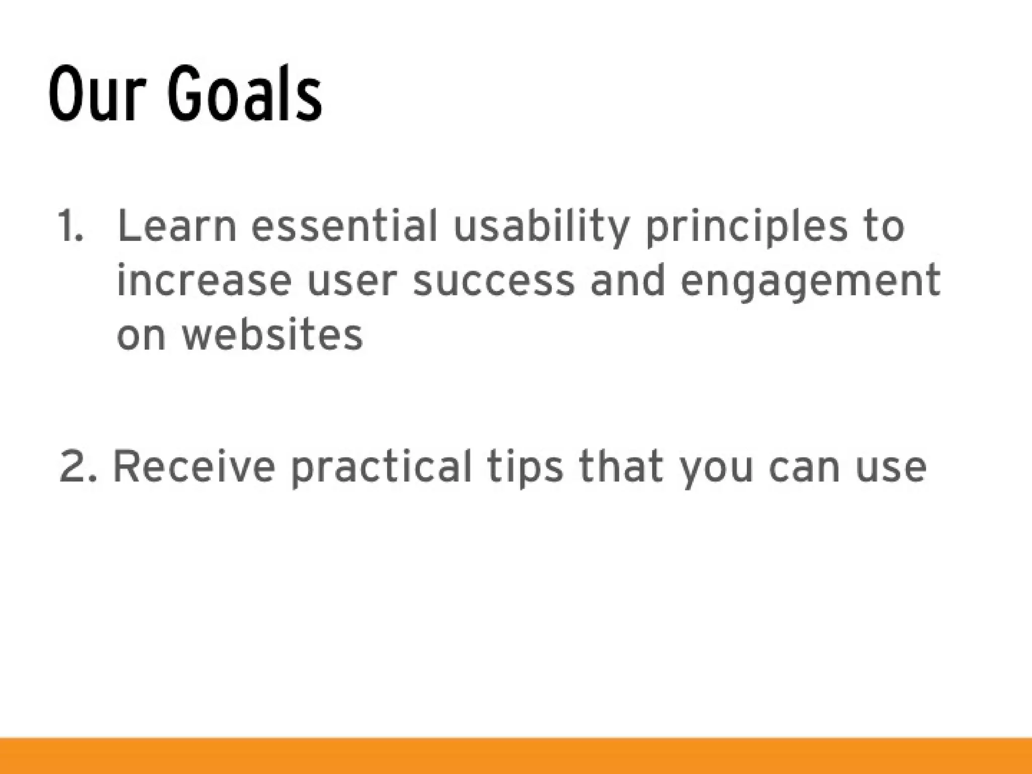 Usability Principles to Improve User Engagement