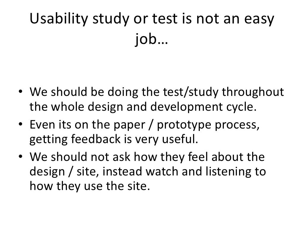 thesis usability study