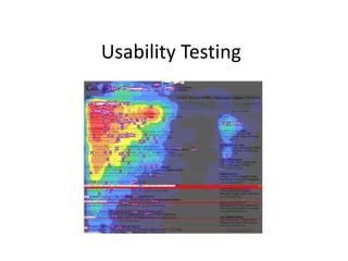 Usability Testing
 