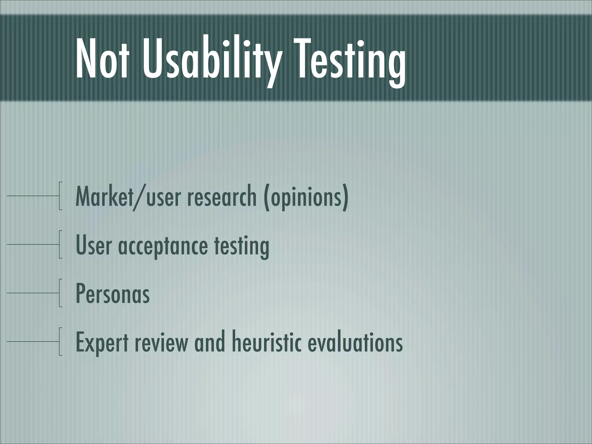 Usability Testing
