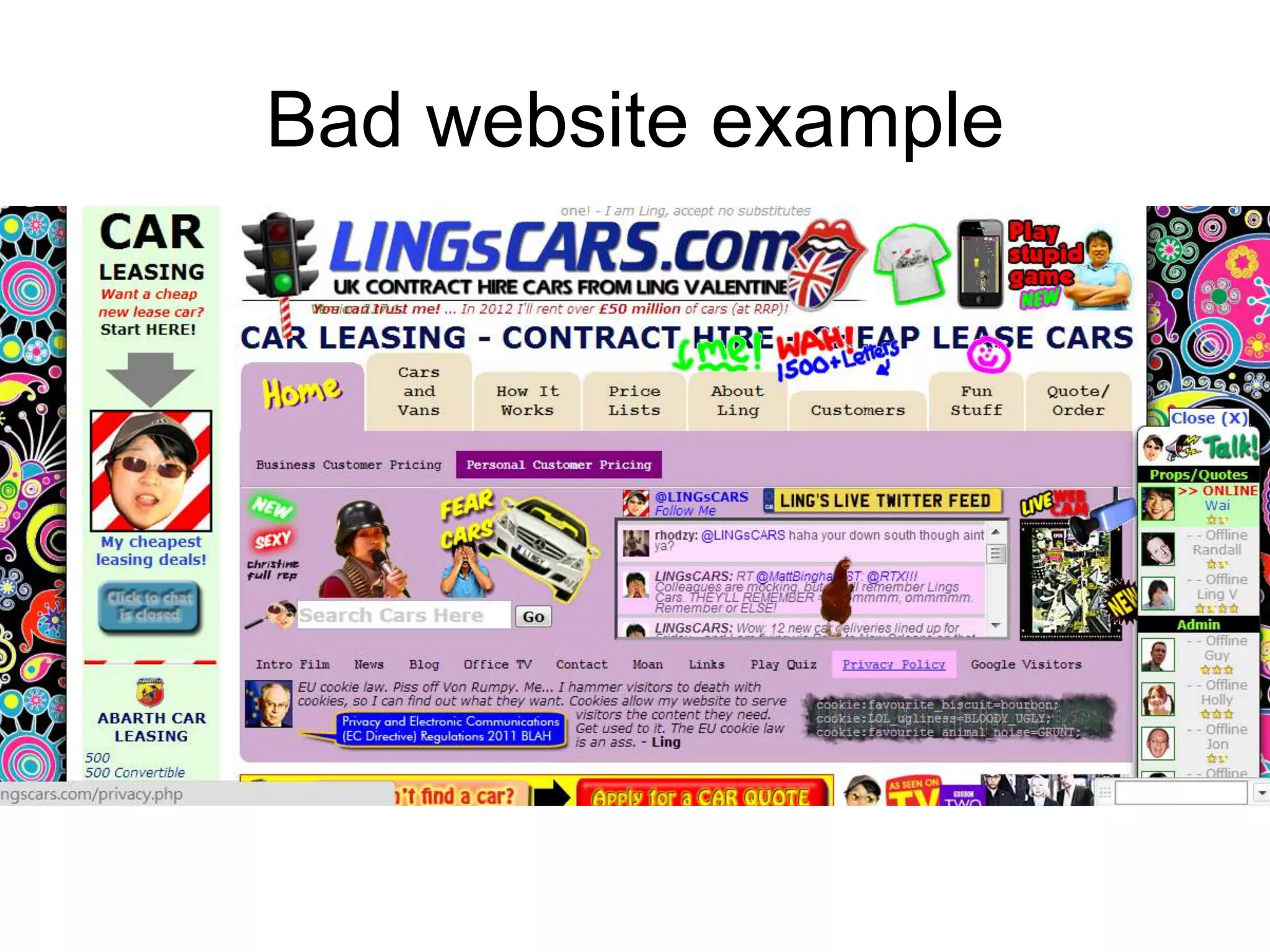 Bad website example

 