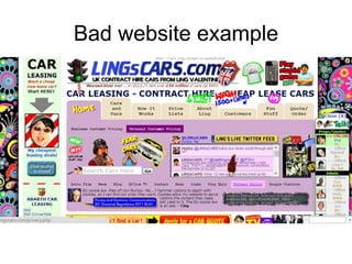 Bad website example

 