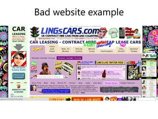 Bad website example
 