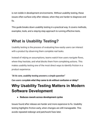 Usability Testing Examples Easy Usability Testing_ Complete Guide (Methods, Examples, Tools & Best ...