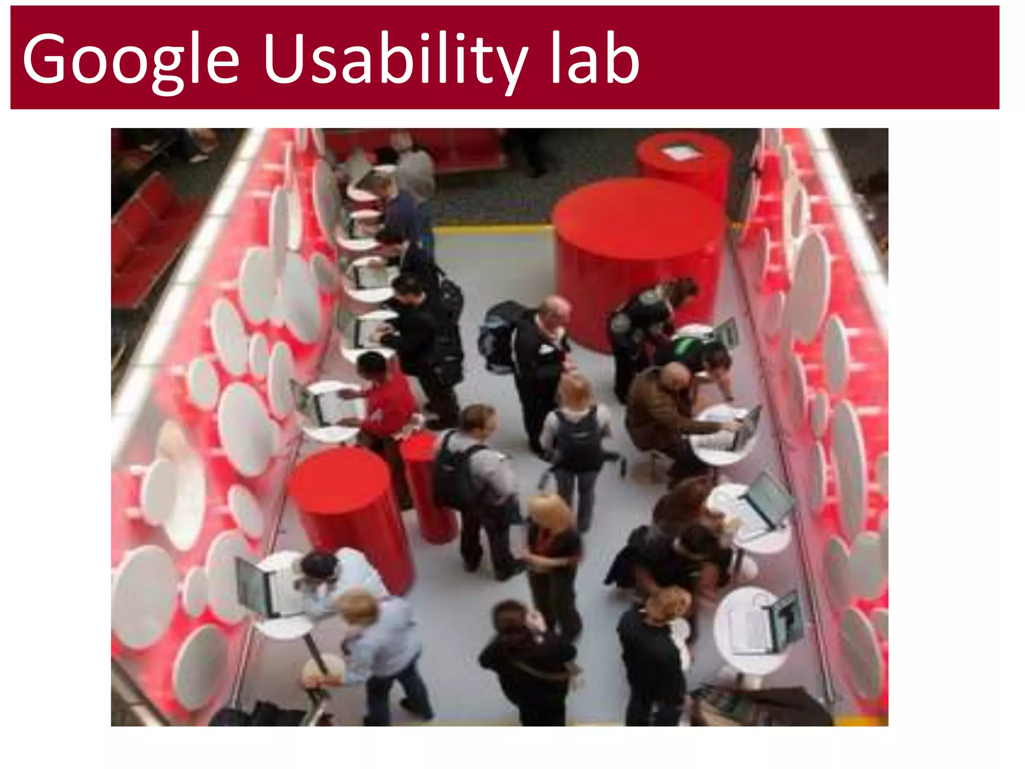 Google Usability lab