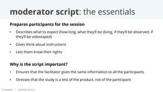 Usability testing / Nearly everything you need to know to get started | PDF