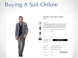 Buying A Suit Online

 