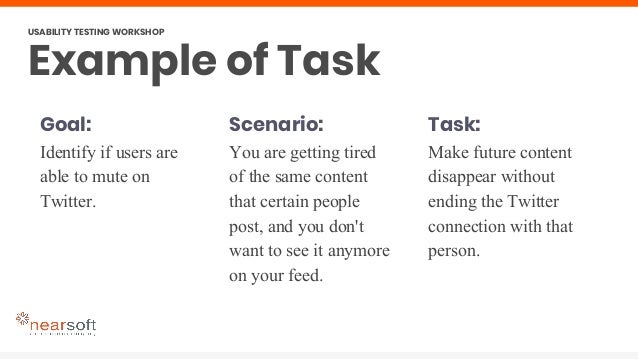 Usability Testing Nearsoft Workshop