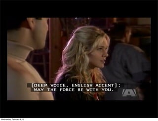 Wednesday, February 8, 12
 