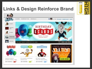 Links & Design Reinforce Brand  