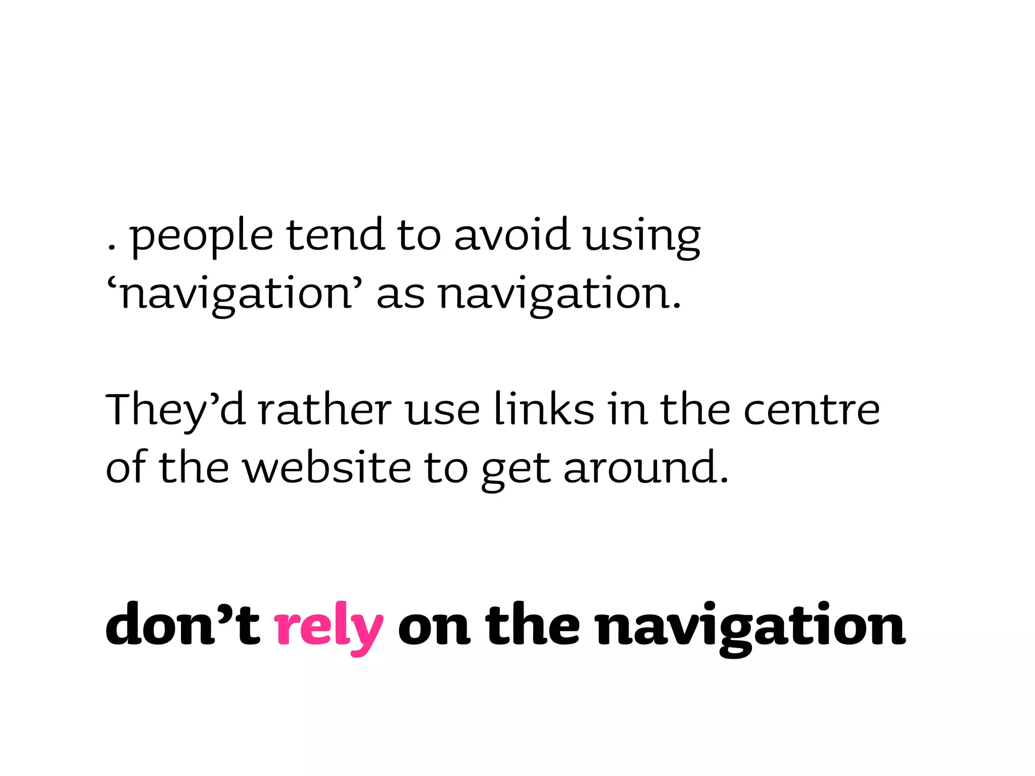 Improving your site's usability - what users really want
