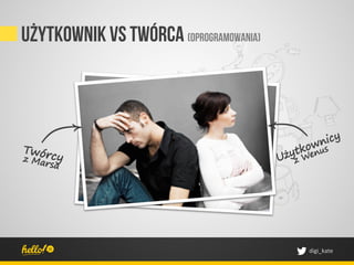 Użytkownik vs twórca (oprogramowania)




                                        digi_kate	
 
 