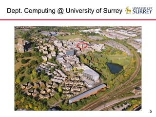 5
Dept. Computing @ University of Surrey
 