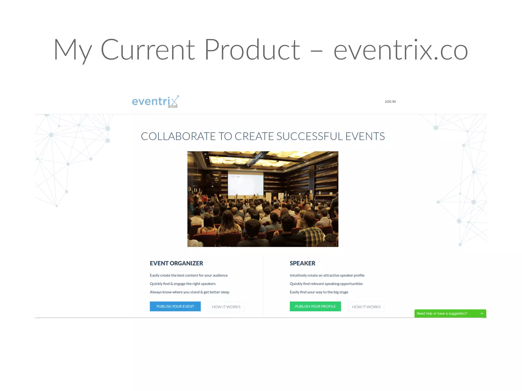My Current Product – eventrix.co
 