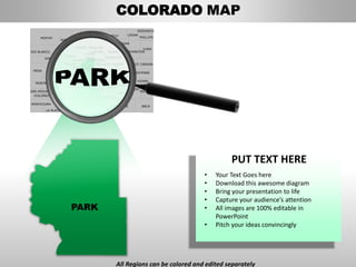 Usa colorado state powerpoint county editable ppt maps and templates | PPTX