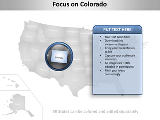 Usa country editable powerpoint maps with states and counties | PPTX