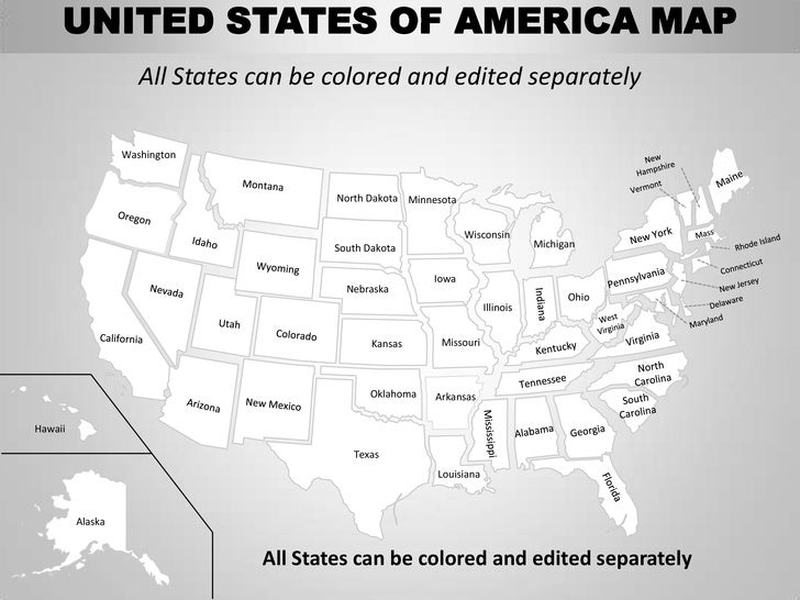 united states map editable