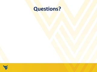 Questions?
 