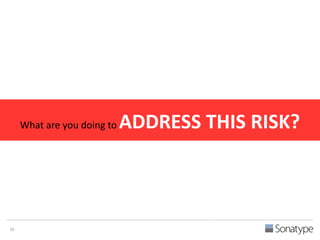 What are you doing to ADDRESS THIS RISK? 
26 
 