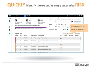 QUICKLY identify threats and manage enterprise RISK 
Prioritize fixes by 
risk and location 
37 
 
