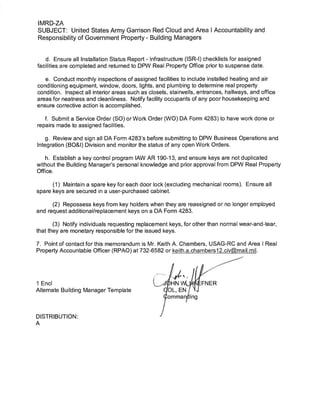 USAG Red Cloud Command Policy 6-13 Accountability and Responsibility of ...
