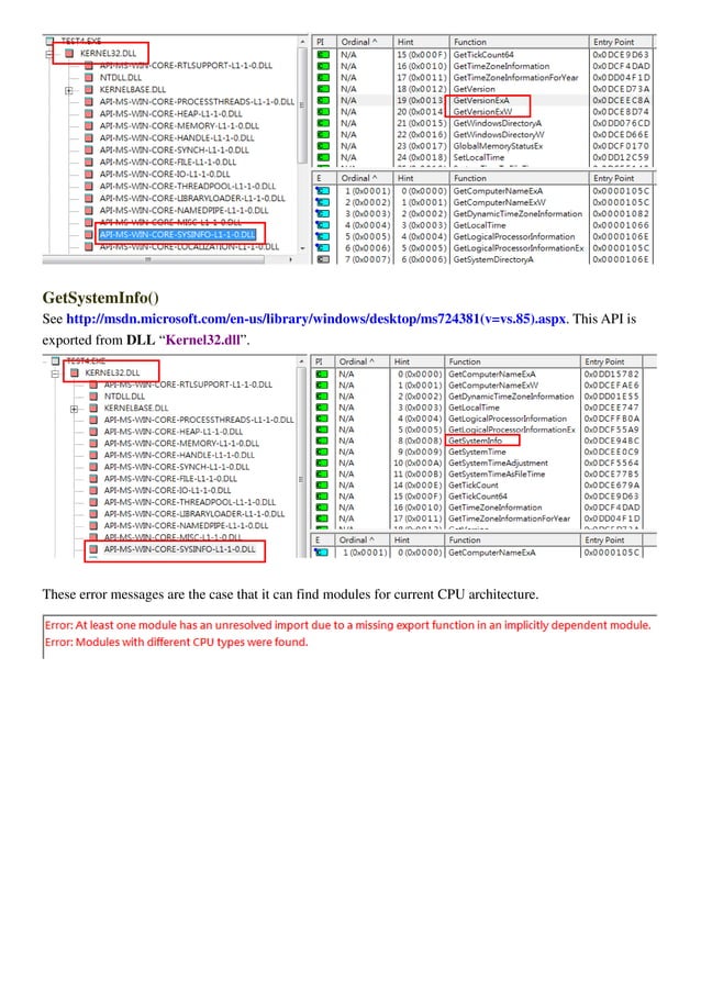 Usage note of microsoft dependency walker pdf shareware and