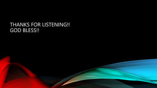 THANKS FOR LISTENING!!
GOD BLESS!!
 