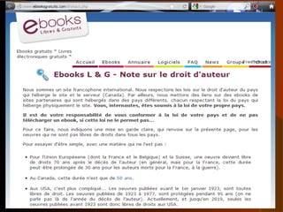 37
Sphère non privéeSphère non privée
copie privée : non
cercle privé : non
 