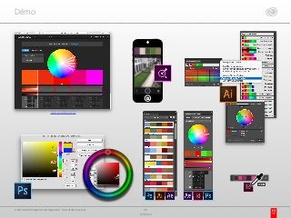 Démo
color.adobe.com
68
17/03/15
© 2015 Adobe Systems Incorporated. Tous droits réservés.
 