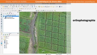 21/39
orthophotographie
Drone, mythes et réalités Caractéristiques du drone eBee Drones et recherches scientifiques
 