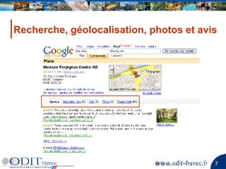 Recherche, géolocalisation, photos et avis 