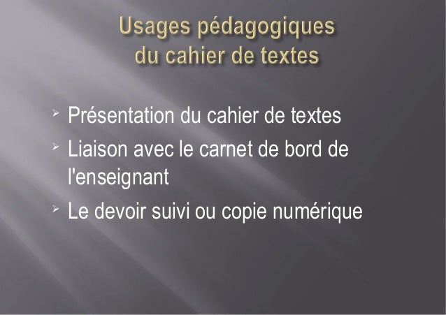 Usages Pedagogiques